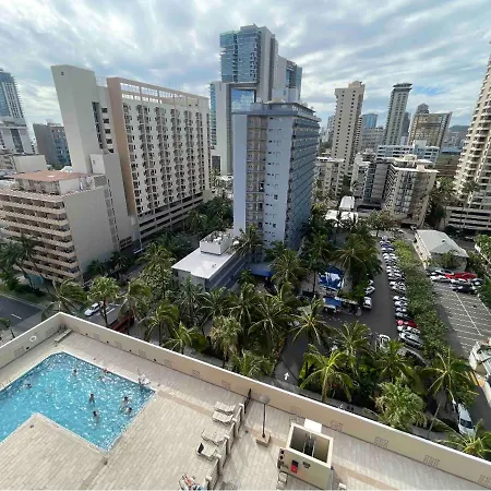 1414- Heart Of Waikiki With Kitchen - Free Parking - City View Honolulu Exterior photo